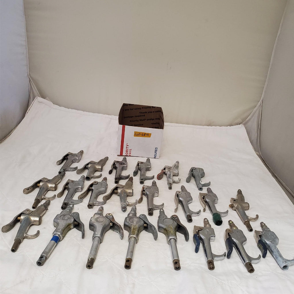 Lot of 22 Coilhose & Various Pneumatics Air Blow Gun Lot 684