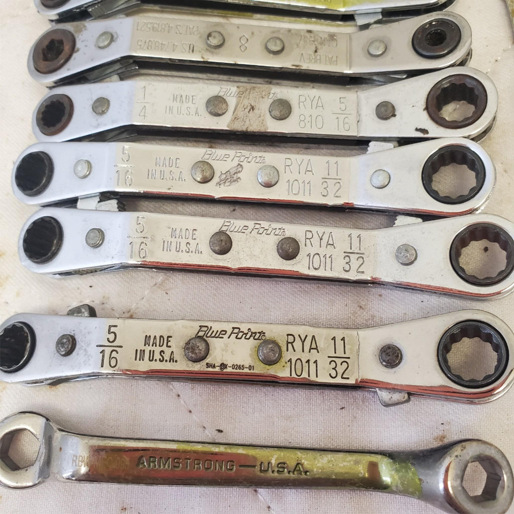 Lot of Assorted Various Offset Ratchet Box-End Wrench LOT 244