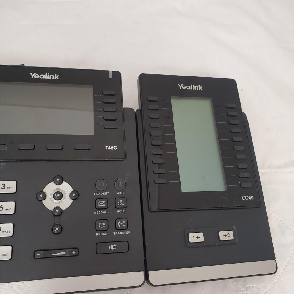 Yealink SIP-T4G6 Ultra Elegant Gigabit IP Phone with Expansion EXP-40 LCD Module