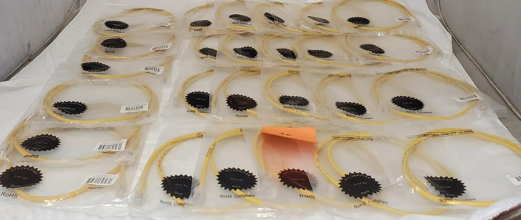 Lot of 26 CAT 5e Patch Cable, 4 Pair UTP - 24 AWG