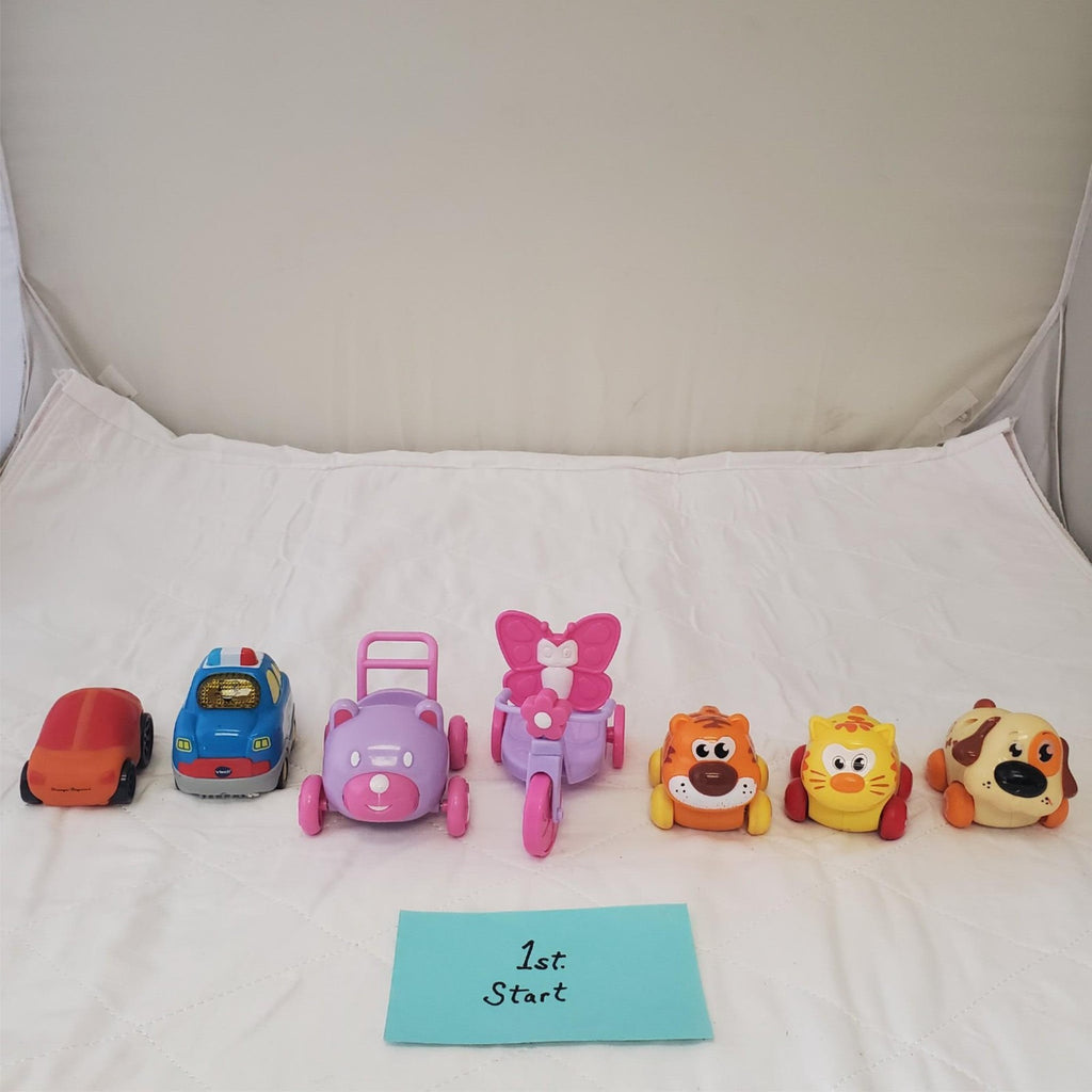 Lot of Assorted Vtech Go Go Smart Car Police Car & Other Toy Cars