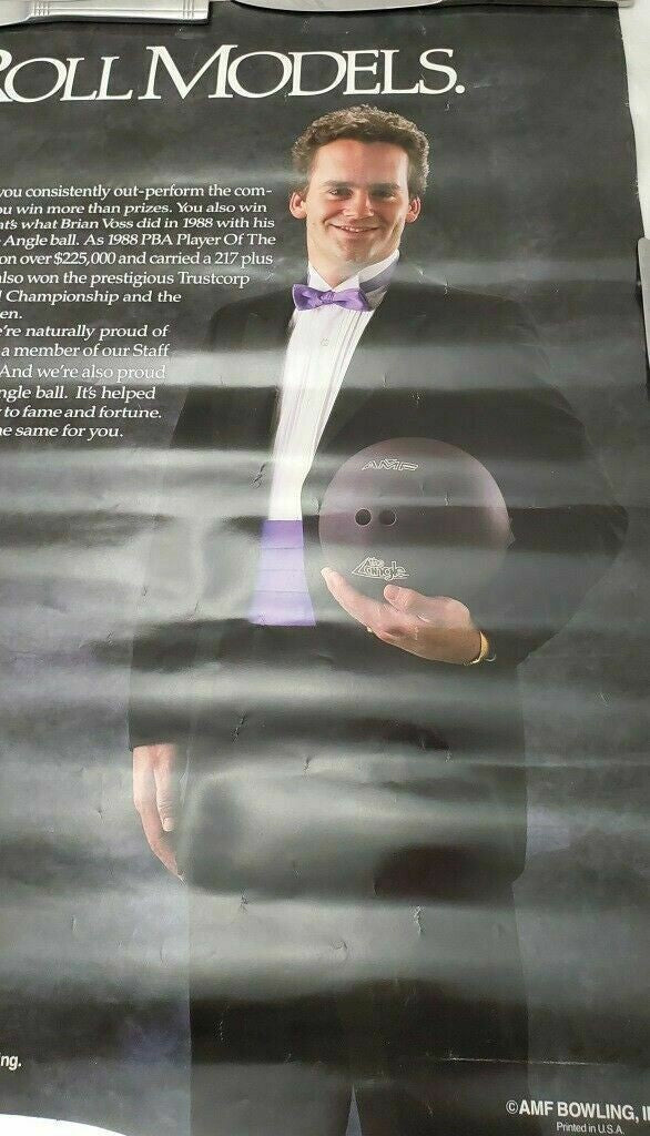 AMF Bowling Ball Roll Models Bowling Brian Voss Wall Poster