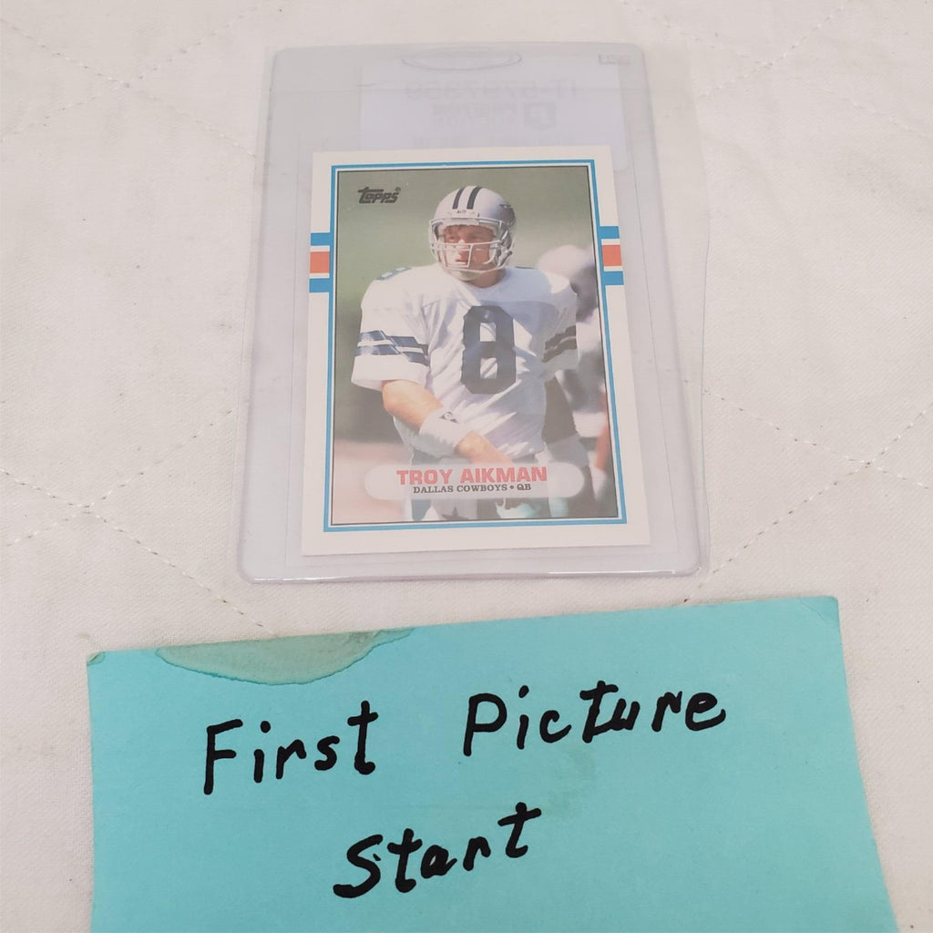1989 Topps Troy Aikman RC Dallas Cowboys Football Card