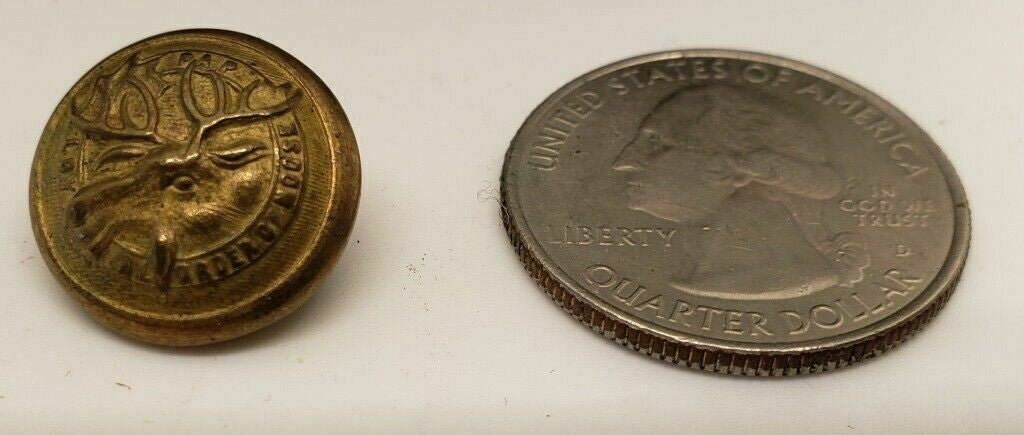 Original Loyal Order of Moose Uniform Button