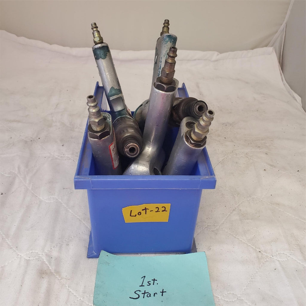 Lot Cleco Pneumatic Pistol Grip 1/4" Air Tool Screwdriver/Nutrunner Tools Lot-22