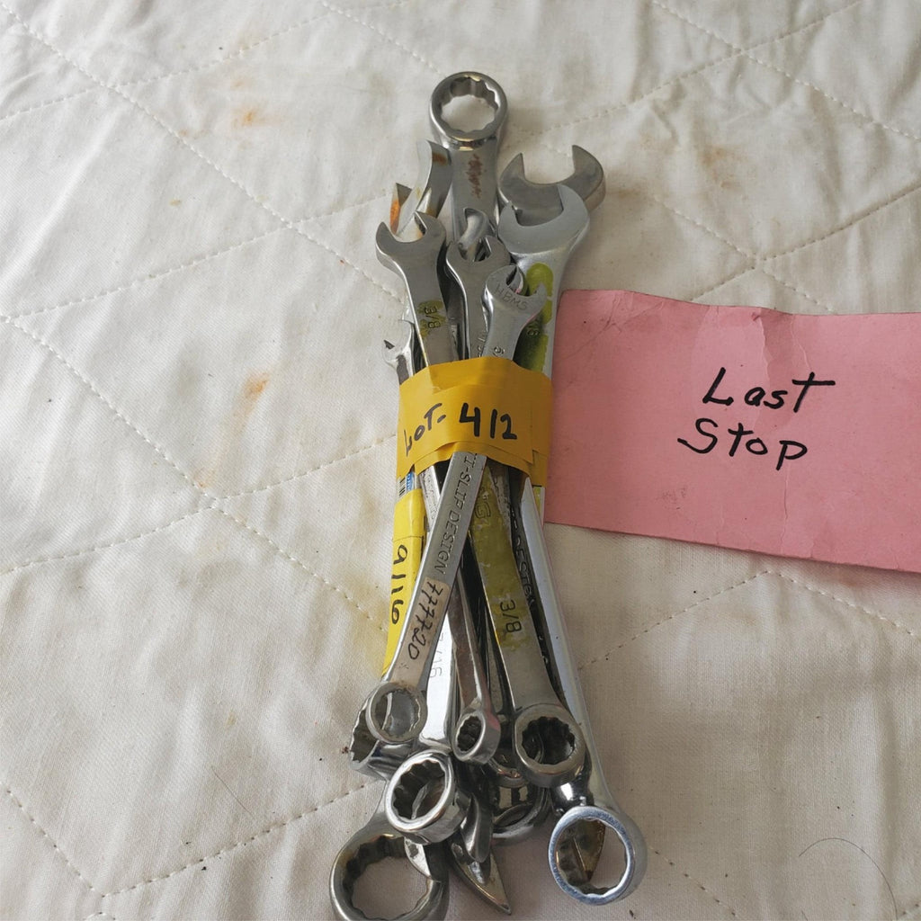 12 Pcs 12 Point SAE Combination Wrench Set - Lot 412