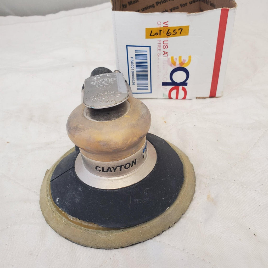 Clayton Random Pneumatic Dustless Orbital Sander Aircraft Panel LOT-657