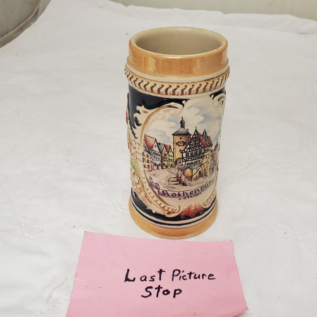German Rothenburg  Hand-painted Beer Stein