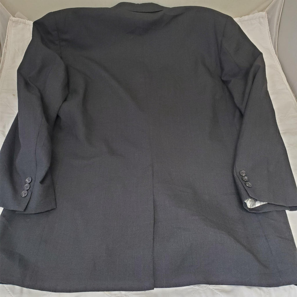 Brooks Brothers Brookwood Mens Charcoal Black Blazer Suit Jacket Sport Coat 42R