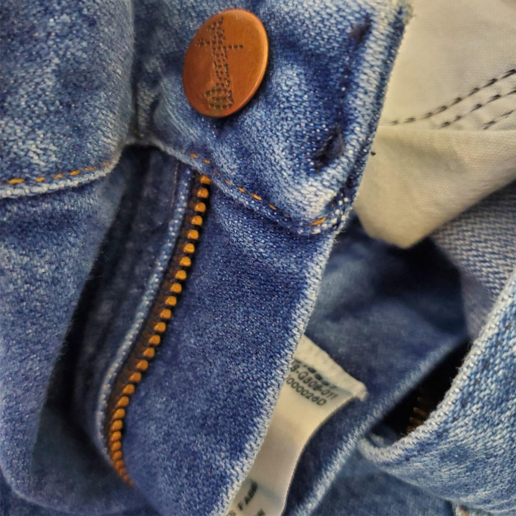 Wrangler Mens 32x32 Blue Straight Relaxed Fit Denim Jeans #6