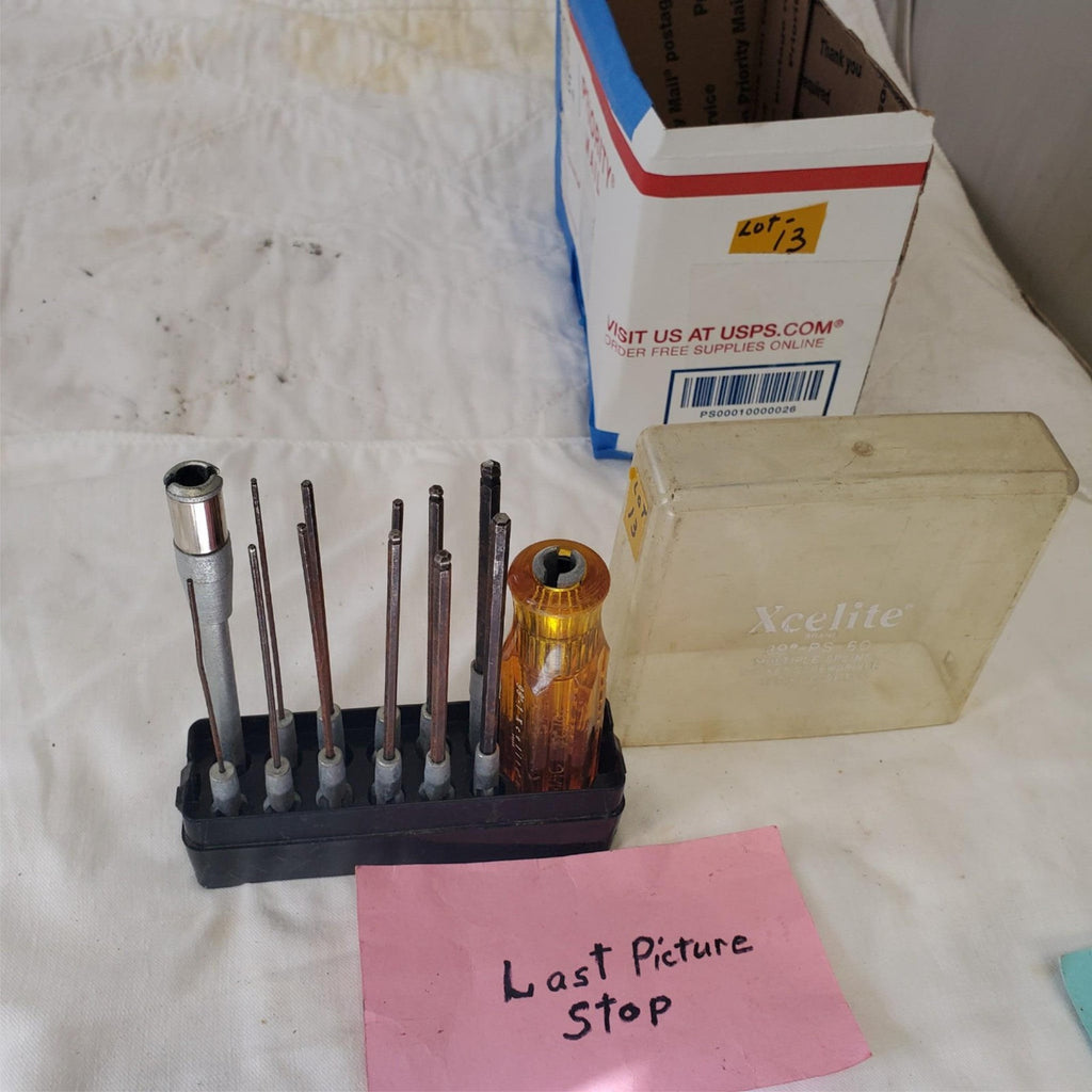 Xcelite 99-PS-60 Multiple Spline Socket Screwdriver II Piece Set USA LOT-13