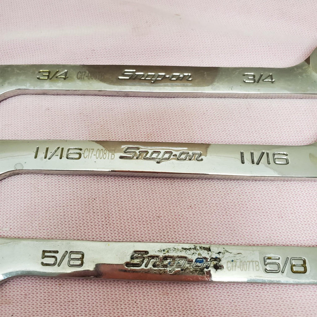 Lot of 5 Snap-on 4-Way Angle Head Open-End Wrench Set LOT- 767