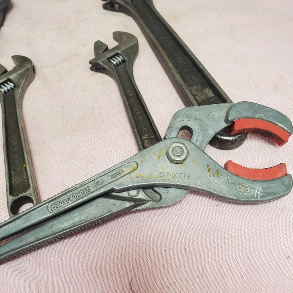 Lot of 5 Assorted Adjustable Wrench and Pliers Set LOT-929