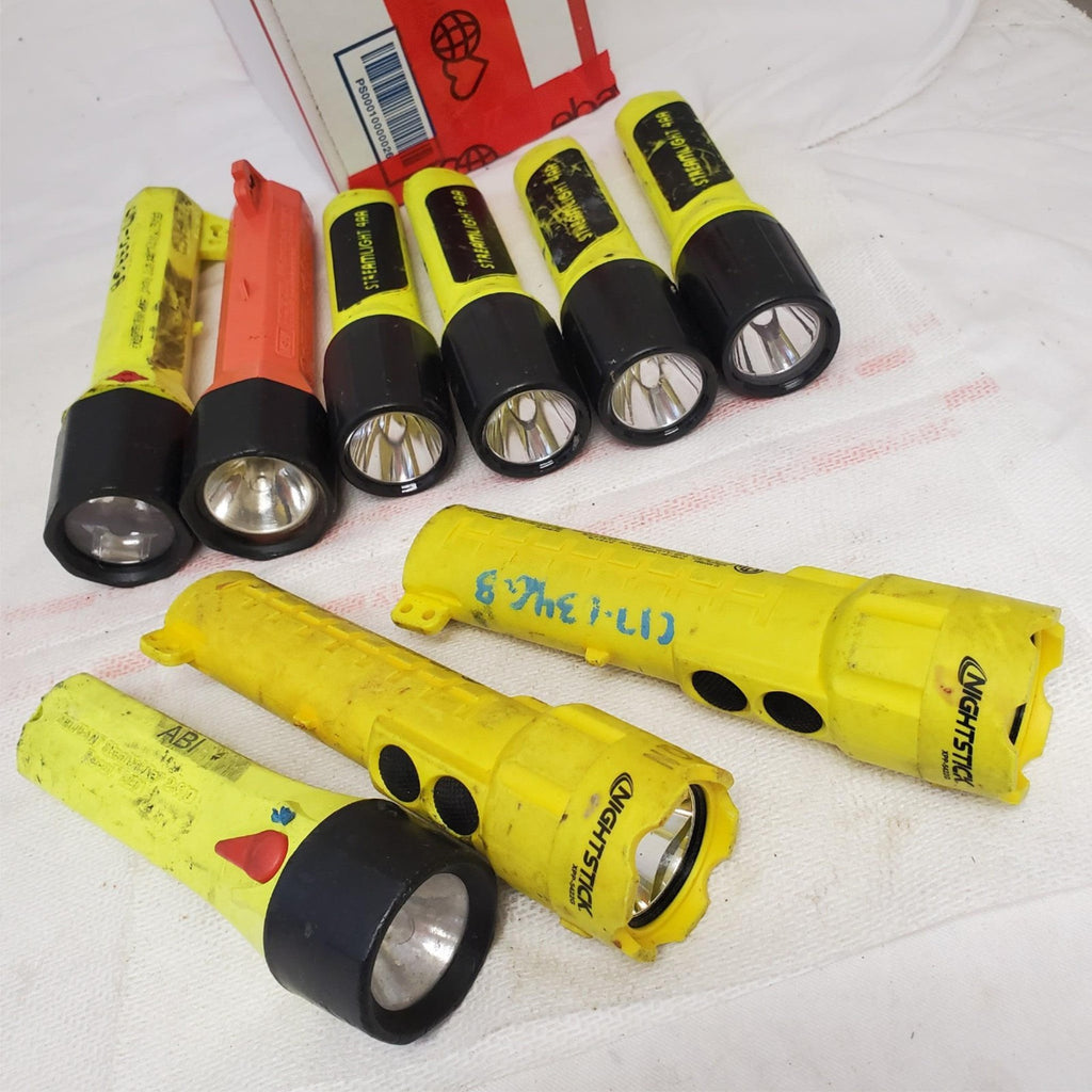 Lot of 9 Nightstick LED Flashlights Mixed Models & Colors LOT-1052
