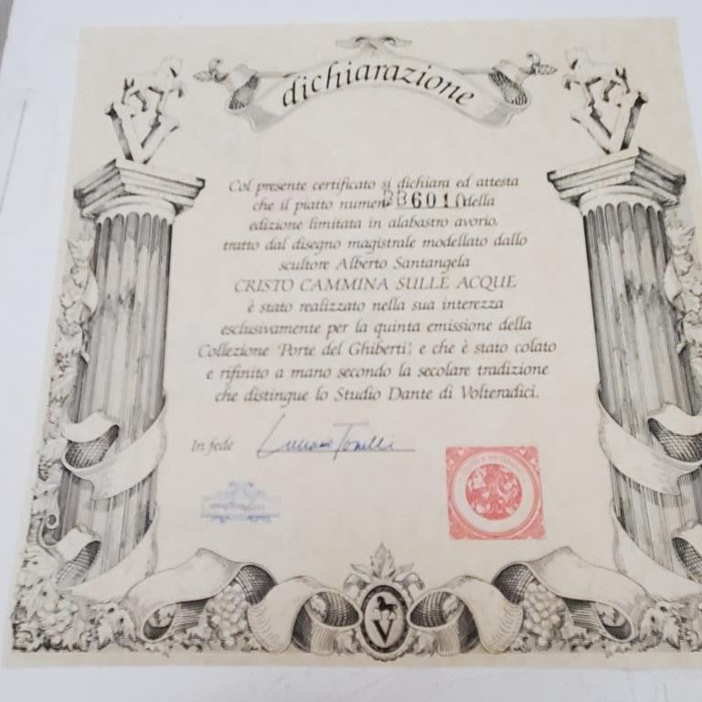 Studio Dante Di Volteradici Adorazione Dei Magi and La Nativita Plate