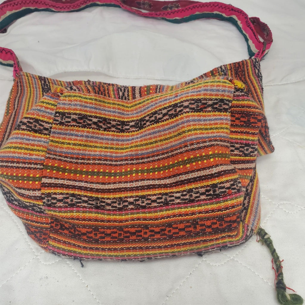 Vintage Cotton Handmade Peru Shoulder Bag