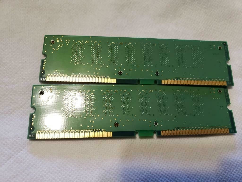 2 Used Samsung MR16R1628AF0-CM8 256MB PC800-40 RDRAM NR355