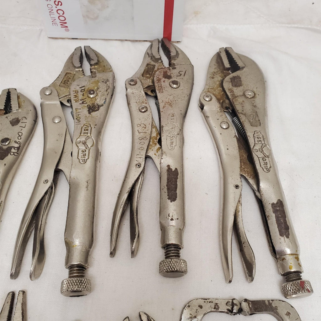 Lot of 8 Vice Grip Locking Pliers Set LOT-836