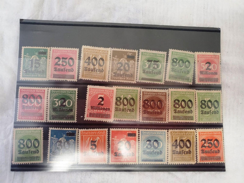 Complete Vintage Used 1923 German Weimar Reich Sets Service Stamps set