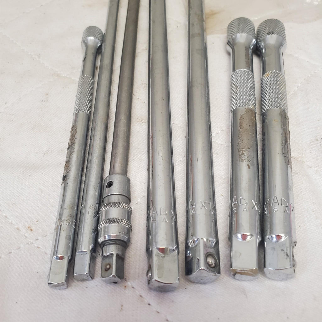 Lot of 7 Assorted Piece Knurled Extension Bar Set LOT-781