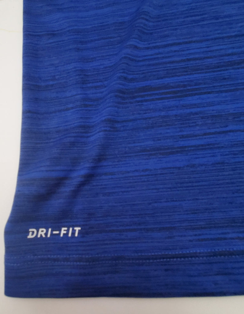 Vintage Used Nike Chicago Cubs Baseball DRI-FIT Blue T-Shirt Size