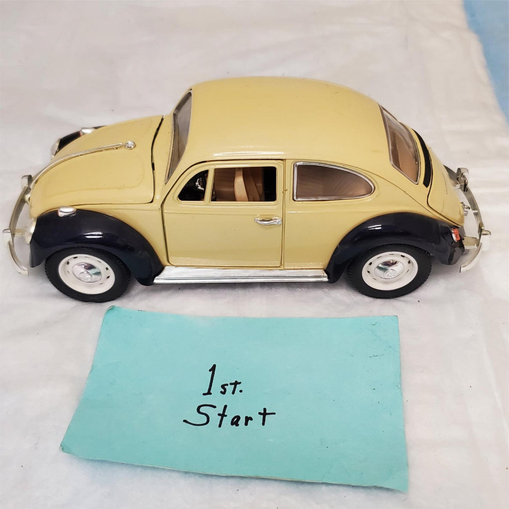 Vintage Road Tough VOLKSWAGEN BEETLE Die Cast Metal Car