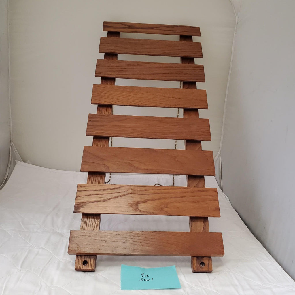 American Metalcraft Walnut 14" x 35" Walnut Bar Glass Rack