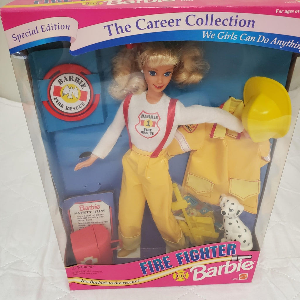 Mattel 1994 Fire Fighter Barbie The Career Collection Doll #13553