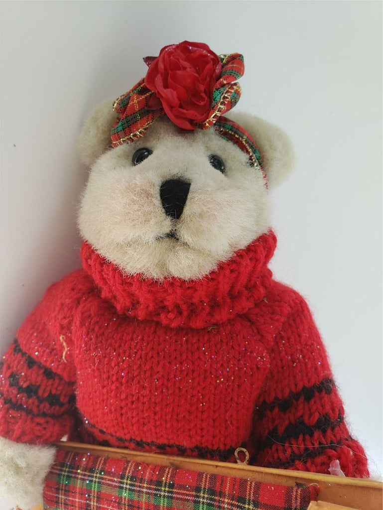Vintage Out of the Woods Originals Collectible Christmas Teddy Bear