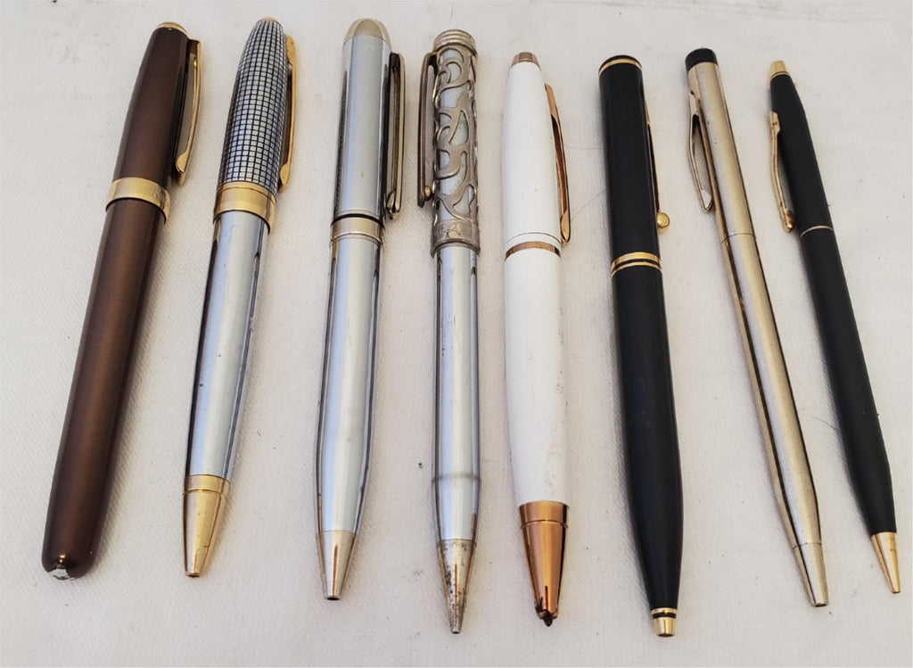 Lot of 8 Vintage Cross, Cardn, Sheaffer Pens