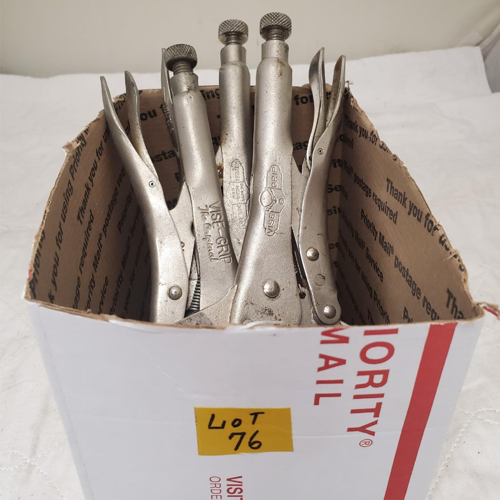 Lot of 3 Assorted Vice Grips Locking C-Clamp Tool LOT-76