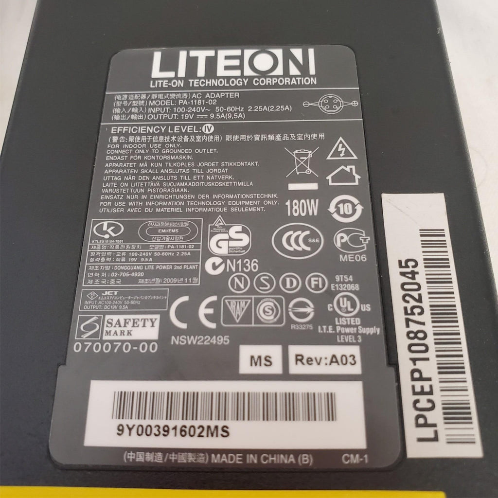 Lite-On PA-1181-02 AC Adapter Power Supply Charger
