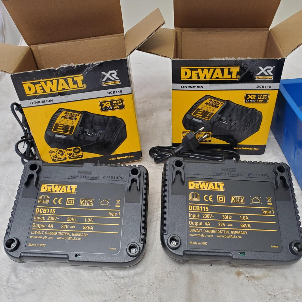 Lot of DEWALT DCB115 12-Volt to 20-Volt Lithium-Ion Battery Charger LOT 390