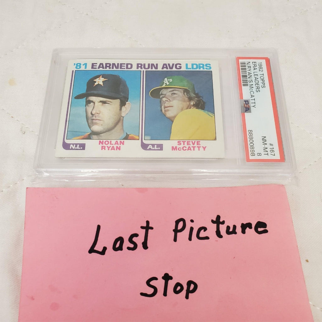 1982 Topps ERA Leaders #167 Nolan Ryan Steve McCatty Mint Houston Astros