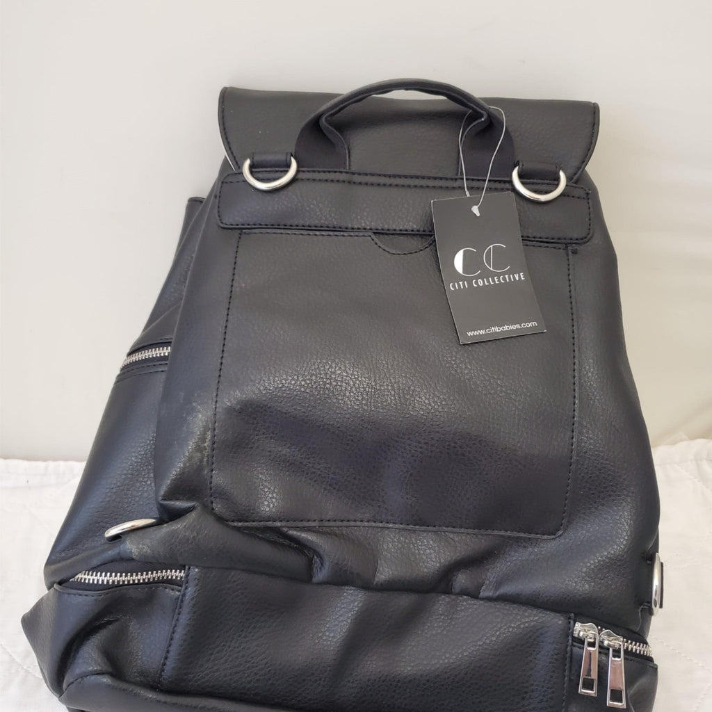 Citi Collective Multiple Use Leather Tote Bag Convertible to Backpack Tassle