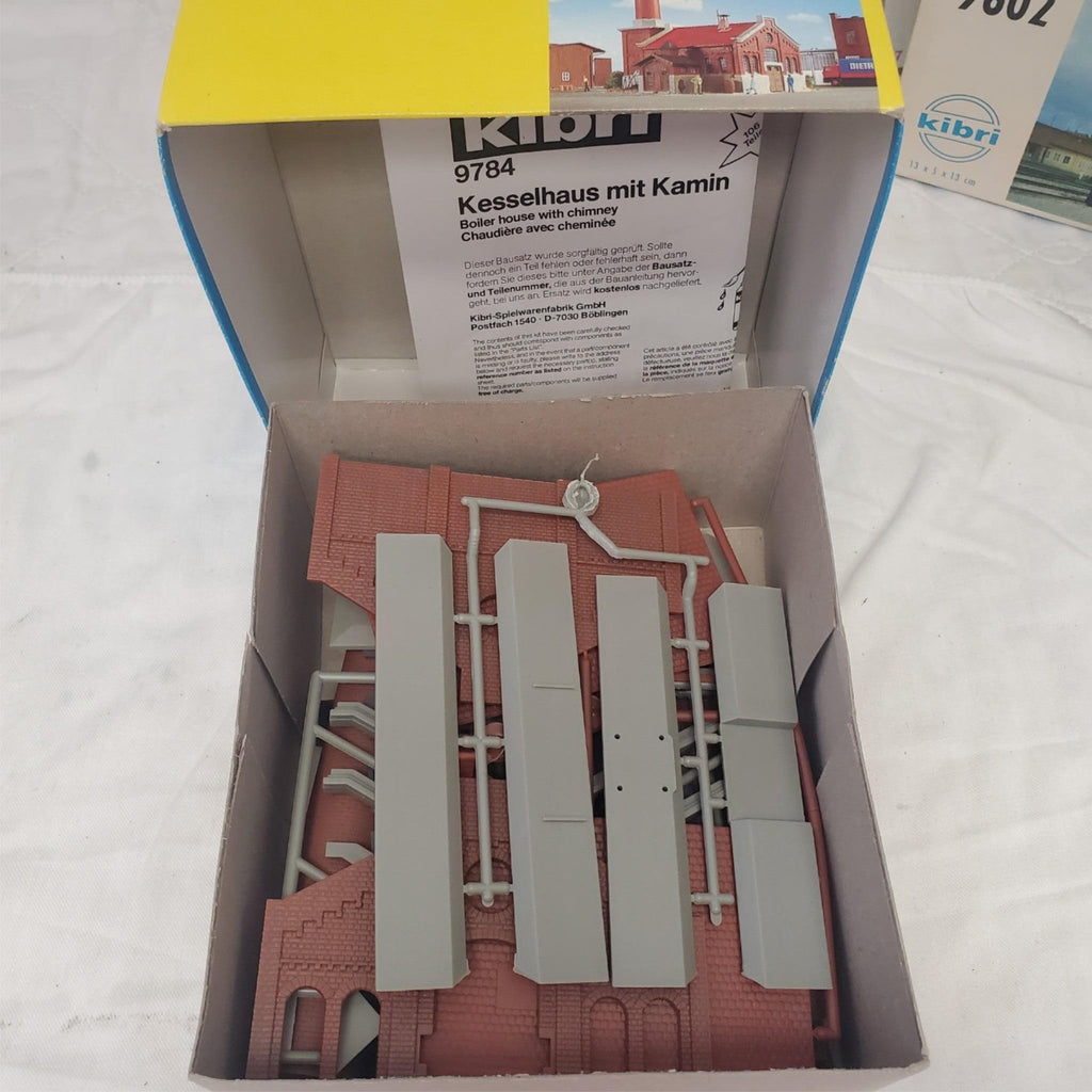 Lot of 4 Vintage HO Scale9784,9602,9782 Kibri Model Power Western Union Building