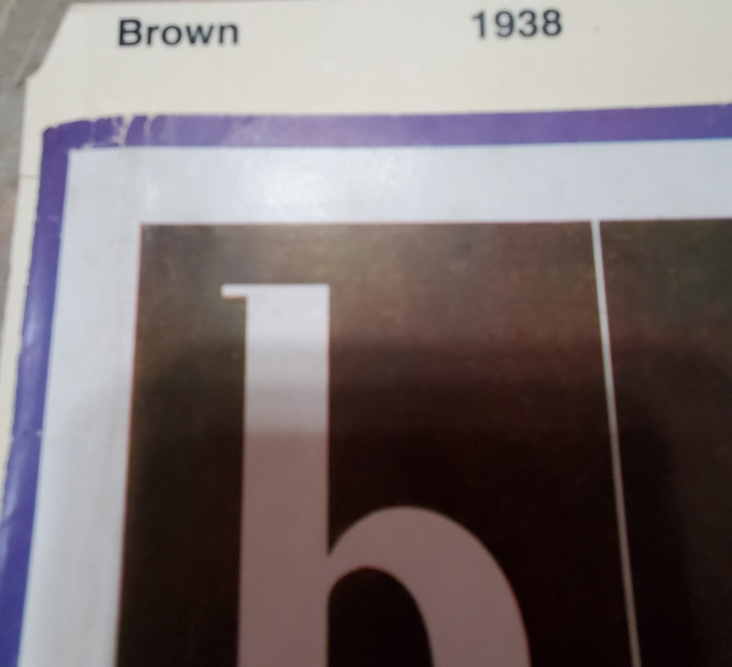 Brown vs Yale Football Game Official Program November, 11 1939