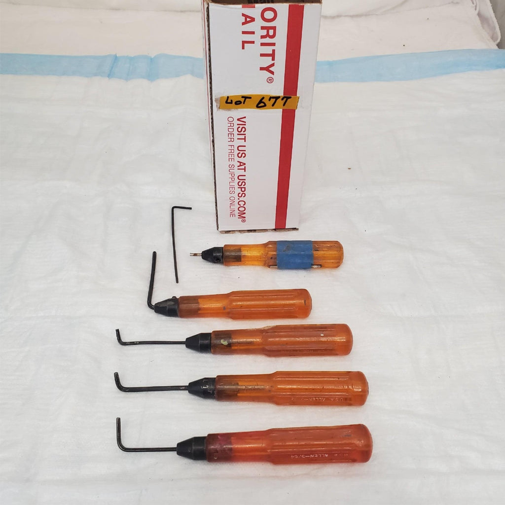 Lot of 5 Allen Hex Key Hi-Lok Driver LOT-677