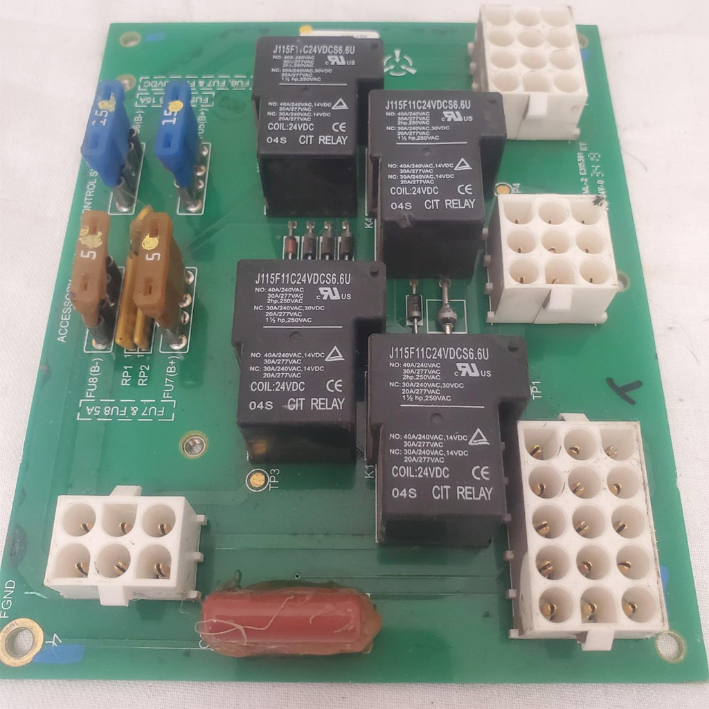 Control System Circuit Board with Relays and Connectors