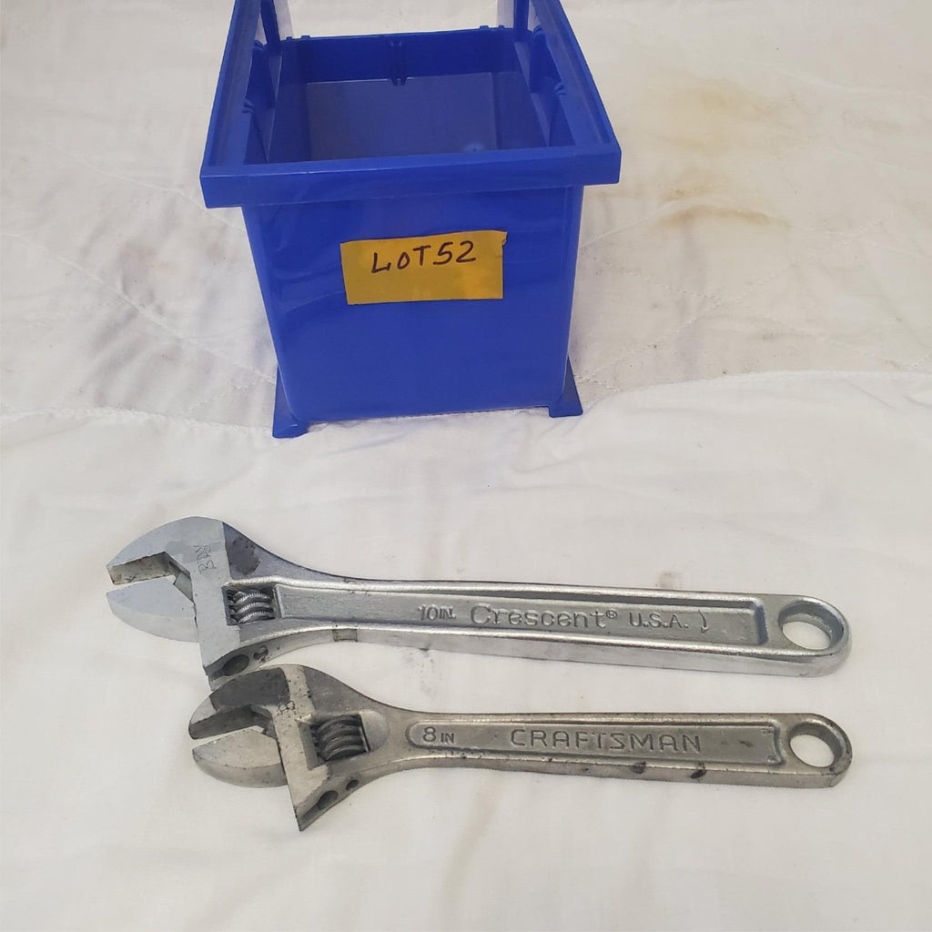 Lot of 2 Craftsman 8" & Crescent 10" Adjustable Wrench LOT-52