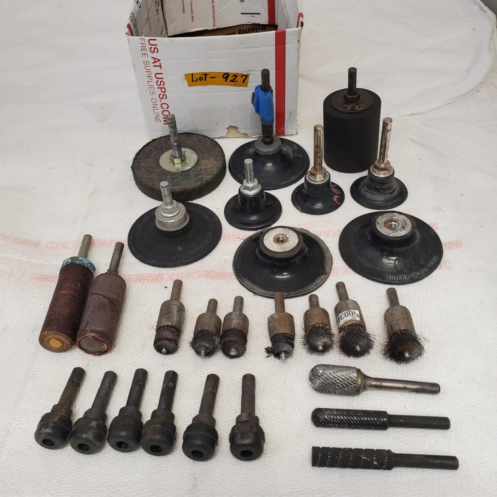 Lot of Rotary Tool Accessories Grinding Wheels, Sanding Drums & More LOT-927