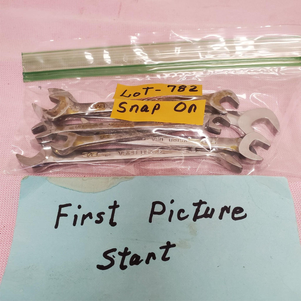 Lot of 6 Snap-on 4-Way Angle Head Open-End Wrench Set LOT- 782