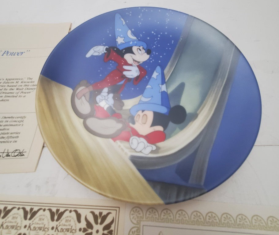 Walt Disney's Fantasia “Dreams of Power” Collector's Plate Edwin M. Knowles 1991