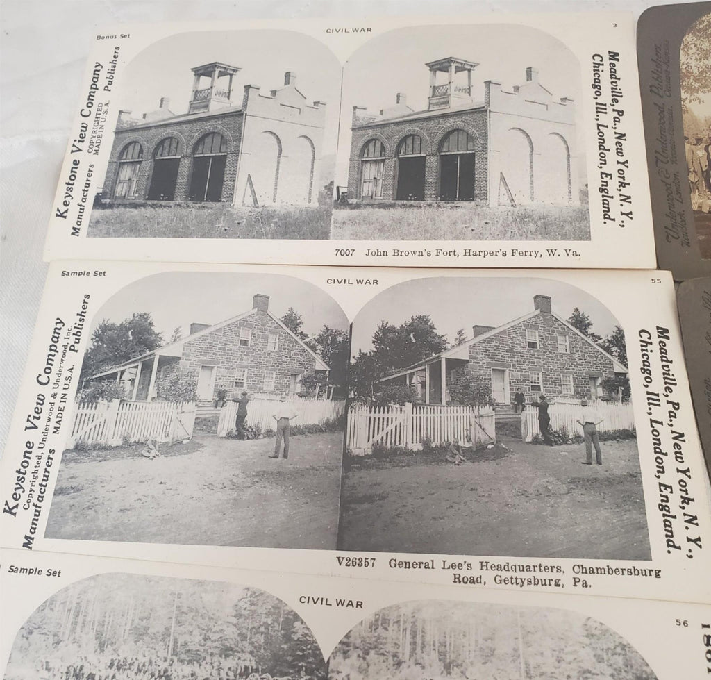 Vintage 1865 Holmes Stereoscope Stereo Classics Photo View Cards 59 Cards