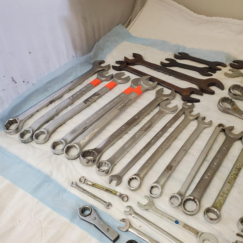 Lot of 58 Pieces Miscellaneous Assortment of Wrench Tools LOT148