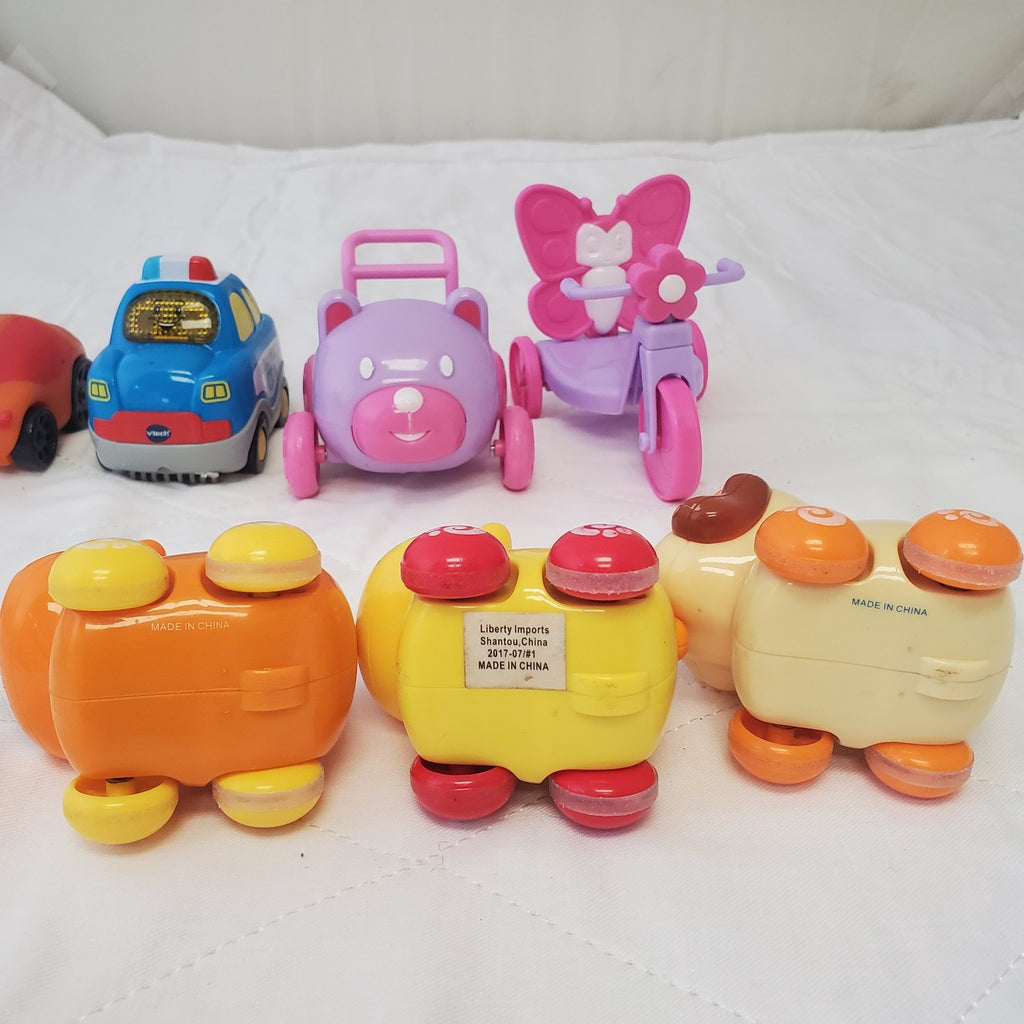 Lot of Assorted Vtech Go Go Smart Car Police Car & Other Toy Cars