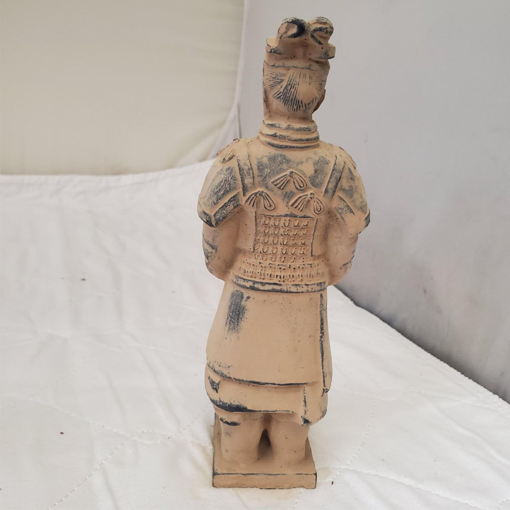 Vintage Chinese Terracotta Soldier Figurine of Qin Dynasty Warrior