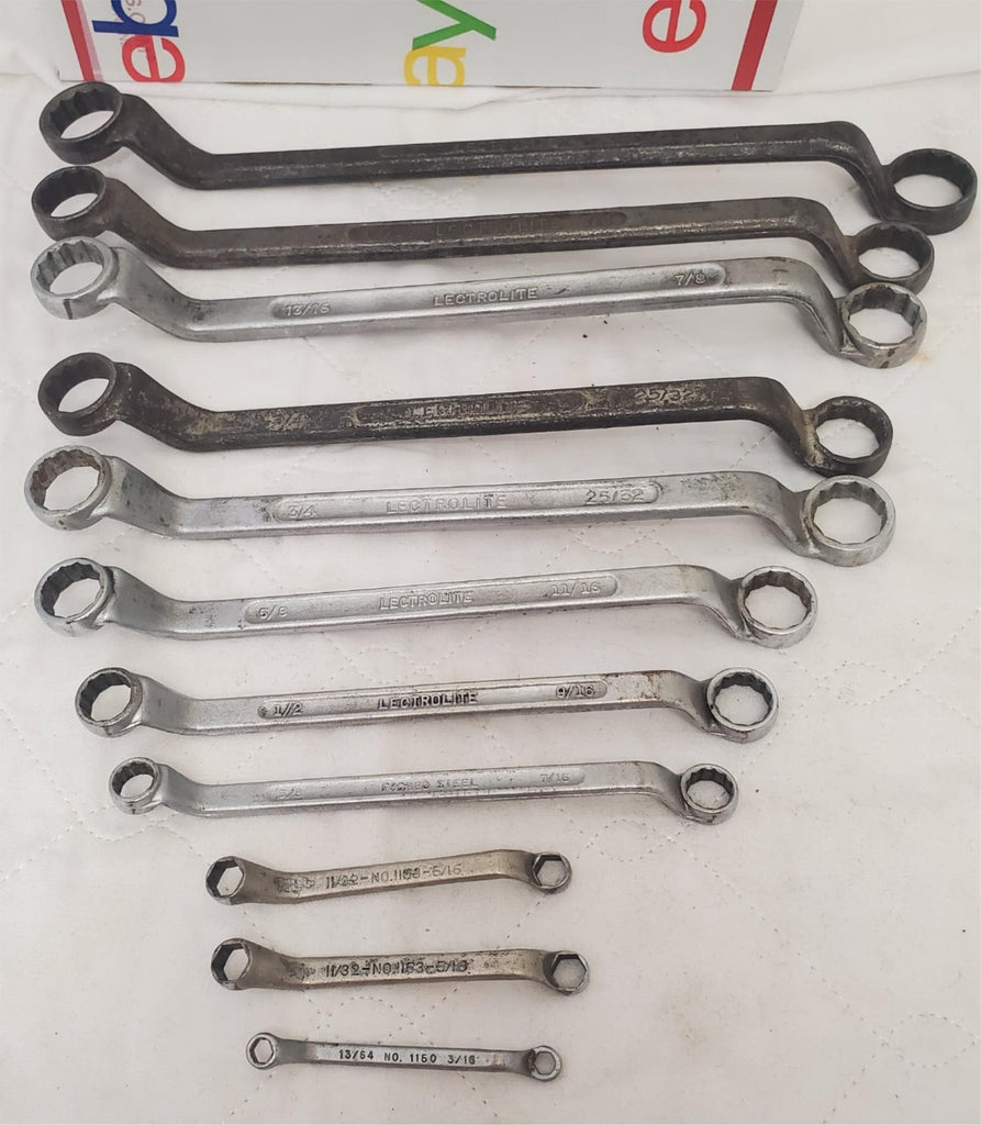 Lot of 11 Lectrolite Offset Double Box Wrenche Set