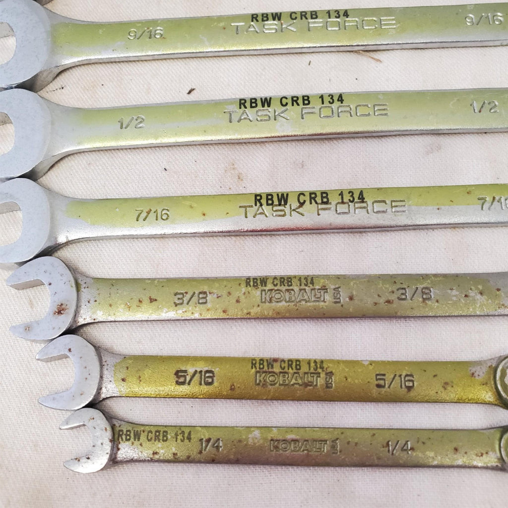 Lot of 9pcs 12 Point SAE Combination Wrench Set - LOT 469