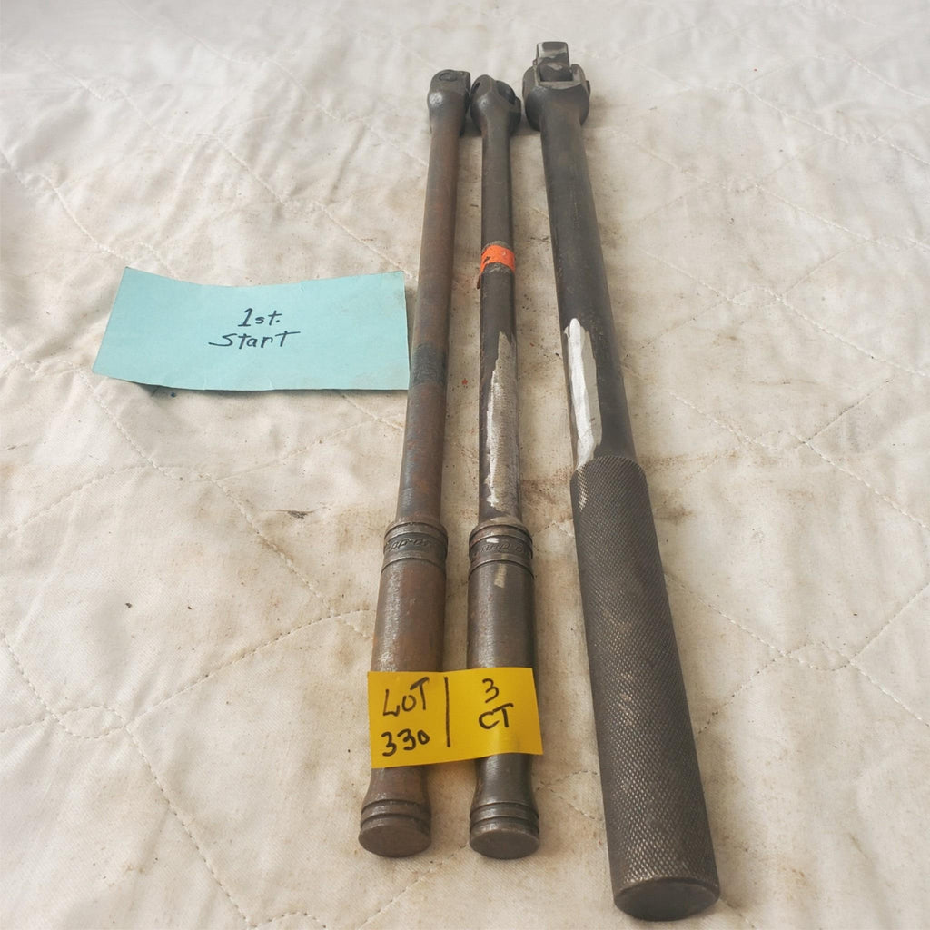 Lot of 3 Snap-On & Other Drive Flex Head Breaker Bar Extension LOT330